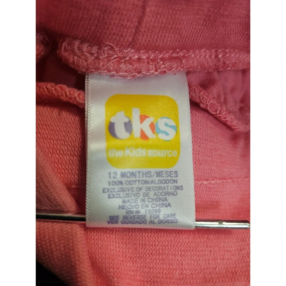 TKS The Kids Source Pink Plaid Ruffle Top and Skirt 12 Months Vintage Y2K 1008